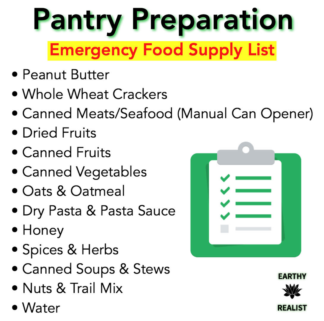 Pandemic Pantry Preparation: Emergency Food Supply List