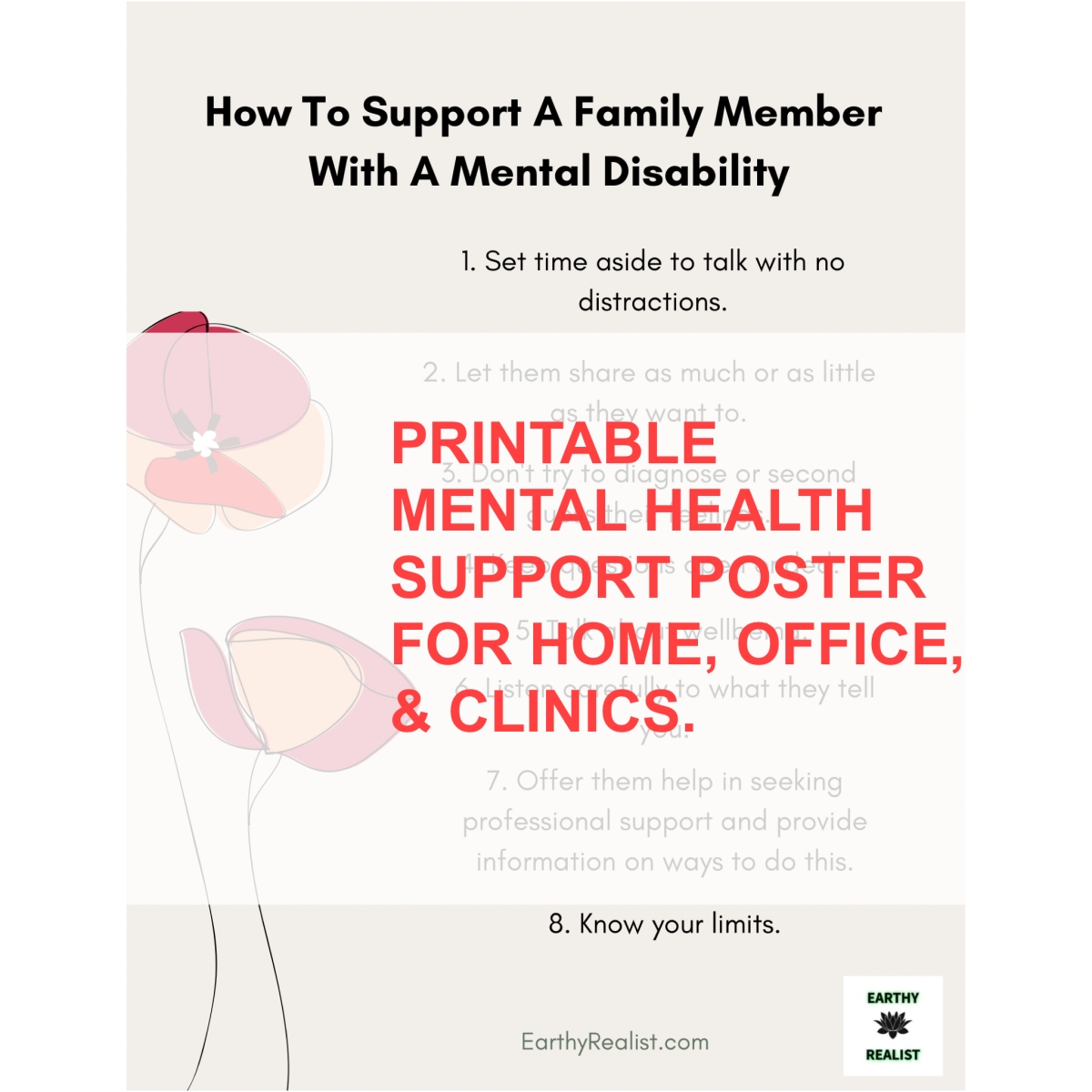 Mental Health Support Poster Download